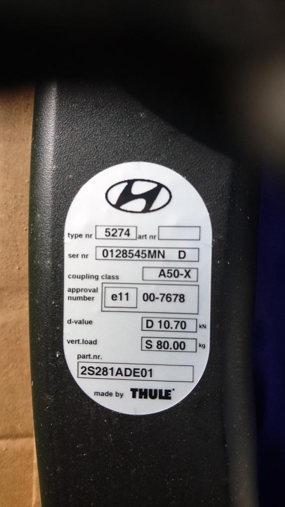 Nieuwe originele afneembare / vaste trekhaak Hyundai I30 I40, Auto-onderdelen, Trekhaken, Nieuw, Ophalen