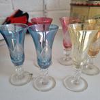 6 minis flûtes en cristal en bon état, Ophalen of Verzenden, Zo goed als nieuw
