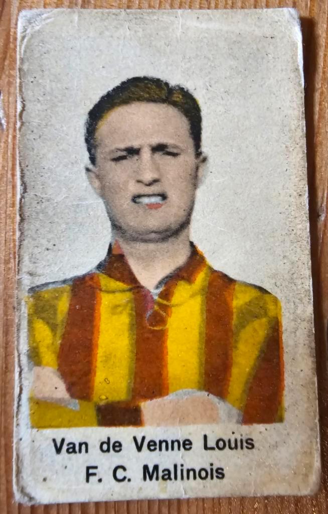 1930s (pre panini) Louis Van De Venne F.C. Malinois!, Hobby en Vrije tijd, Stickers en Plaatjes, Gebruikt, Plaatje, Ophalen of Verzenden
