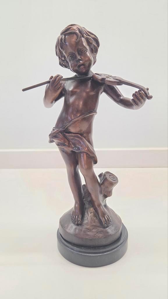 Auguste Moreau bronzen beeld, Antiek en Kunst, Antiek | Brons en Koper, Ophalen of Verzenden