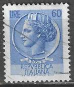Italie 1955/1960 - Yvert 718 - Munt van Syracus (ST), Timbres & Monnaies, Timbres | Europe | Italie, Affranchi, Envoi