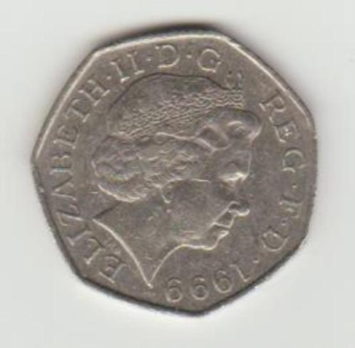 Grande-Bretagne 1999 50 pence, Timbres & Monnaies, Monnaies | Europe | Monnaies non-euro, Monnaie en vrac, Autres pays, Envoi