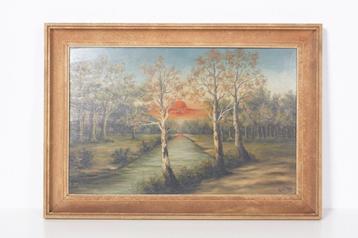 Schilderij A. Clottens 1913 beschikbaar voor biedingen
