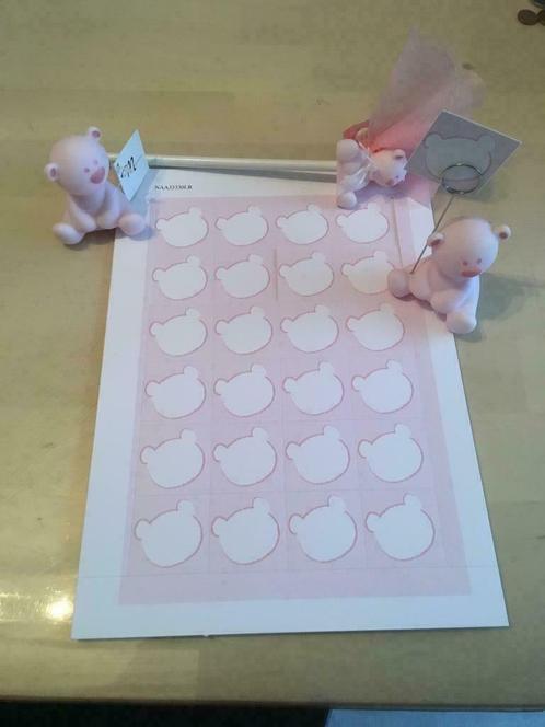 Beertje stippel lichtroze collectie UITVERKOOP, Kinderen en Baby's, Kraamcadeaus en Geboorteborden, Nieuw, Kraamcadeau, Ophalen of Verzenden