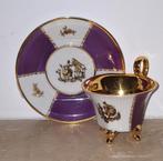 Vintage Meissen porseleinen koffietas met schoteltje, Ophalen of Verzenden