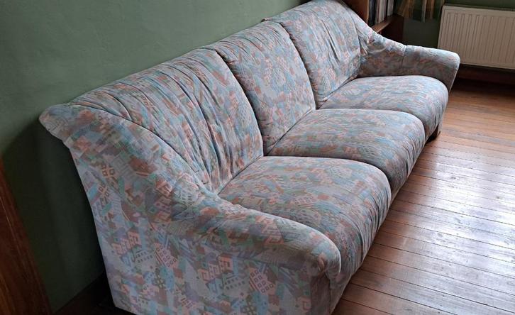 Fauteuil 3 places +2 fauteuils 1place, Huis en Inrichting, Fauteuils, Gebruikt, Stof, 125 cm of meer, 75 tot 100 cm, Ophalen