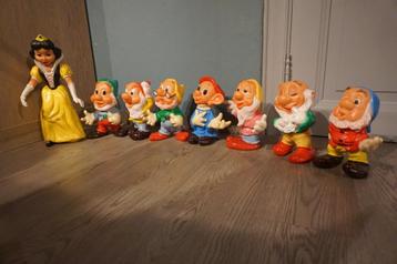 vintage walt disney sneeuwwitje en de 7 dwergen figuren beschikbaar voor biedingen