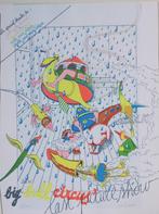 zeefdruk Frank Maieu gesigneerd Hulde aan Joost 1977, Antiek en Kunst, Kunst | Litho's en Zeefdrukken, Verzenden