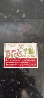 Oud bieretiket br. Museum old Beersel, Verzamelen, Ophalen of Verzenden, Zo goed als nieuw