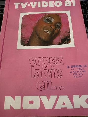 NOVAK, TV-VIDEO 81, catalogus van 16 pagina's, LE DIAPAS-win beschikbaar voor biedingen