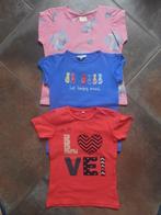 Pakket met 3 T-shirts korte mouwen voor meisje maat 116, Fille, Chemise ou À manches longues, Utilisé, Enlèvement ou Envoi