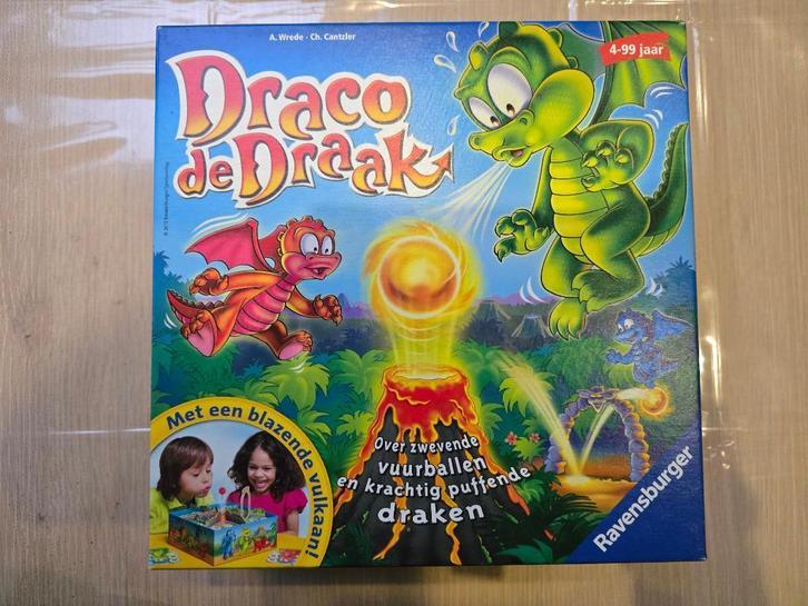 Draco De Draak - Gezelschapsspel, Hobby en Vrije tijd, Gezelschapsspellen | Bordspellen, Zo goed als nieuw, Een of twee spelers