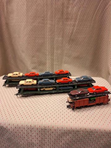 Modeltrein autowagons, vervoerwagons, goedkoop! beschikbaar voor biedingen