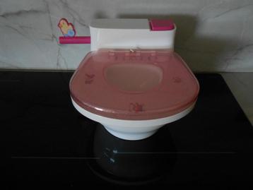  Mooi toiletje voor pop, Zaph Creation met doorspoelgeluid beschikbaar voor biedingen
