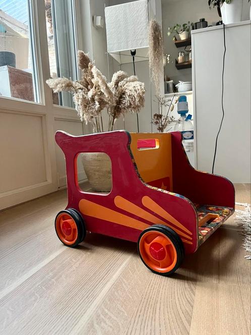 Houten wagen/stoeltje, zo goed als nieuw, Kinderen en Baby's, Speelgoed | Houten speelgoed, Zo goed als nieuw, Ophalen of Verzenden