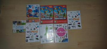 Wii games ( kunnen ook appart verkocht worden.) beschikbaar voor biedingen