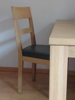table et chaises qui l'accompagnent, Maison & Meubles, Comme neuf, 100 à 150 cm, 100 à 150 cm, Chêne