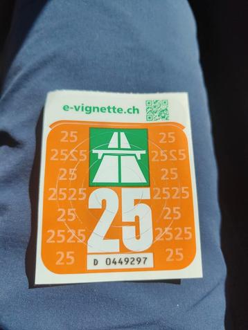 Vignette autoroute Suisse 2025