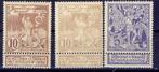 Belg. 1896 - nrs 71 - 73 *, Postzegels en Munten, Postzegels | Europa | België, Spoor van plakker, Verzenden