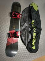 Snowboard Nidecker Score 149cm + Fix Union Flite Pro + Sac, Sport en Fitness, Snowboarden, Ophalen, Gebruikt, Board