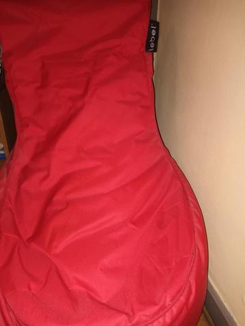 Fauteuil pouf, Enlèvement, Comme neuf, Rouge, Pouf
