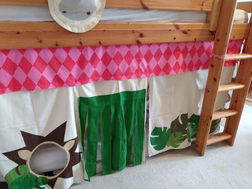 Jungle bedgordijnen (Flexa), Huis en Inrichting, Slaapkamer | Beddengoed, Roze, Ophalen of Verzenden
