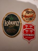 Stickers Biermerken Chimay Loburg Duvel, Verzamelen, Ophalen of Verzenden, Zo goed als nieuw, Merk