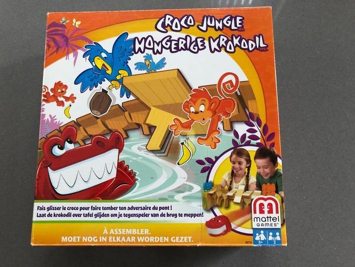 Hongerige Krokodil van Mattel, Hobby en Vrije tijd, Gezelschapsspellen | Bordspellen, Zo goed als nieuw, Een of twee spelers, Ophalen of Verzenden