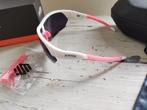Siroko Vuelta fietsbril. Wit - roze. Nauwelijks gebruikt., Fietsen en Brommers, Fietsaccessoires | Fietskleding, Ophalen of Verzenden