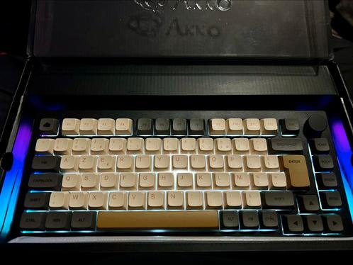 Nieuw Akko 5075 draadloos mechanisch toetsenbord, Computers en Software, Toetsenborden, Nieuw, Azerty, Draadloos, Gaming toetsenbord