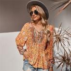 bluse hippie, Enlèvement ou Envoi, Neuf, Taille 38/40 (M), Orange