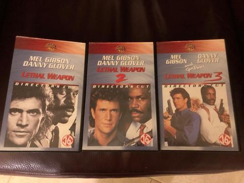 VHS videoband Lethal weapon deel 1 deel 2 deel 3 + Payback, Cd's en Dvd's, VHS | Film, Gebruikt, Actie en Avontuur, Vanaf 16 jaar