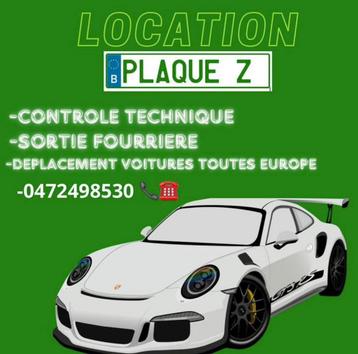 Location Plaque Z / Keuring - Herkeuring, Autos, Entreprise, Achat