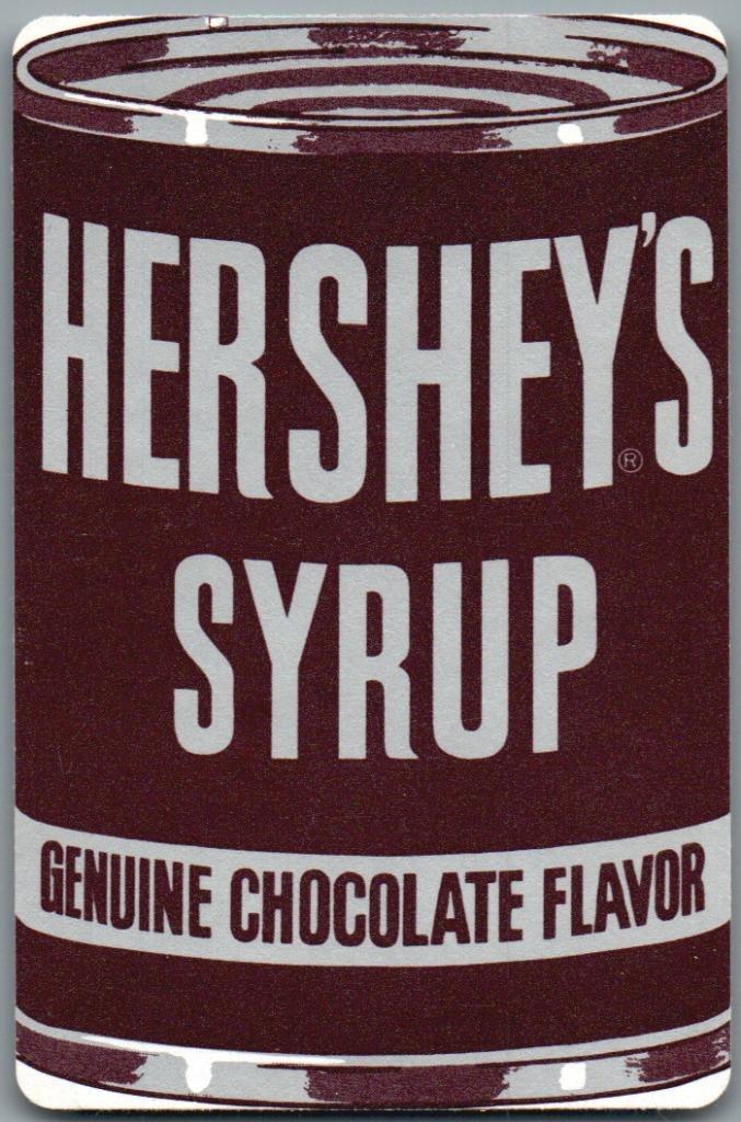 speelkaart - LK13310 - Hershey's syrup, Verzamelen, Speelkaarten, Jokers en Kwartetten, Zo goed als nieuw, Speelkaart(en), Verzenden