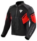 REVIT GT-R Air 3 Zwart - rood - XL, Enlèvement, Seconde main, Manteau | tissu, REV’IT!