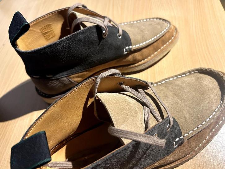 Paul Smith Colour-Block Suede 'Lance' Boots, Kleding | Heren, Schoenen, Zo goed als nieuw, Boots, Bruin, Ophalen of Verzenden