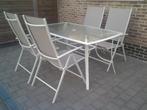 Tuinset van tafel en 4 stoelen Zeer mooie staat, Ophalen, Tuinset