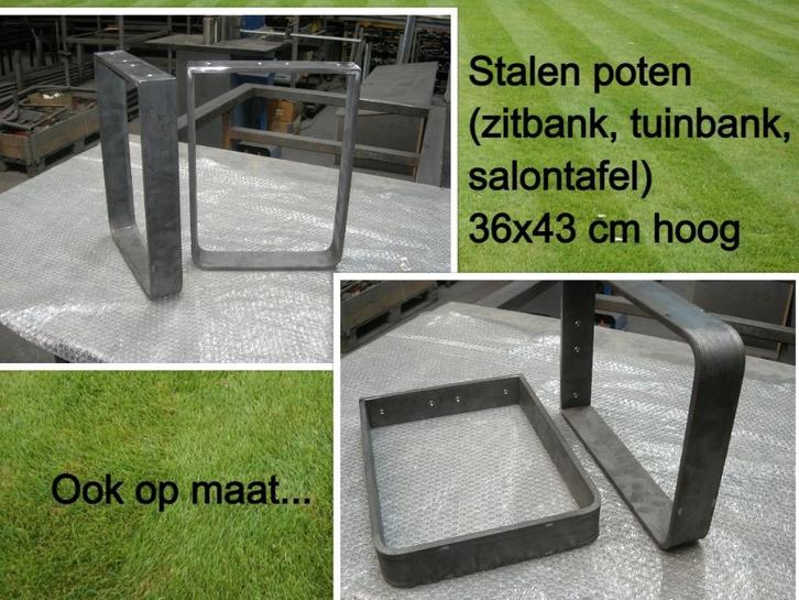 bankpoten 36x43 cm hoog - banken - zitbank - salontafelpoten, Huis en Inrichting, Tafelonderdelen, Nieuw, Tafelpoot, 150 tot 200 cm