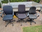 Bureau stoelen op wieltjes, Ophalen, Gebruikt, Zwart, Bureaustoel