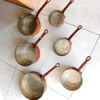 Set de 6 pots en cuivre, Enlèvement ou Envoi, Comme neuf, Autres matériaux, Ensemble de casseroles