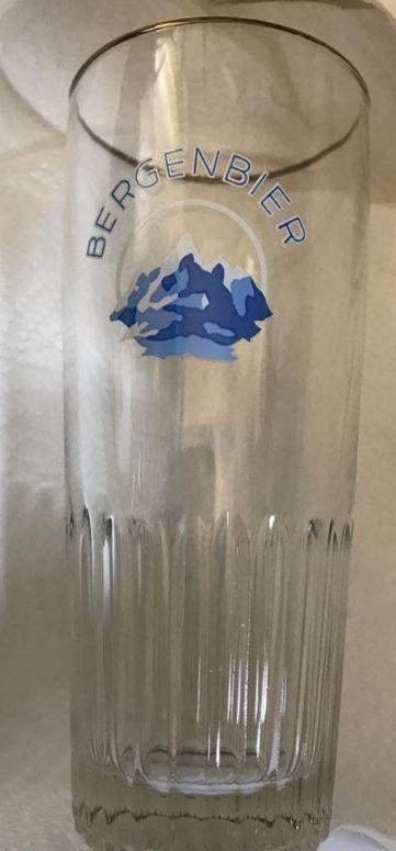 Oud ongebruikt bierglas Bergenbier, Verzamelen, Biermerken, Ophalen of Verzenden, Zo goed als nieuw, Glas of Glazen