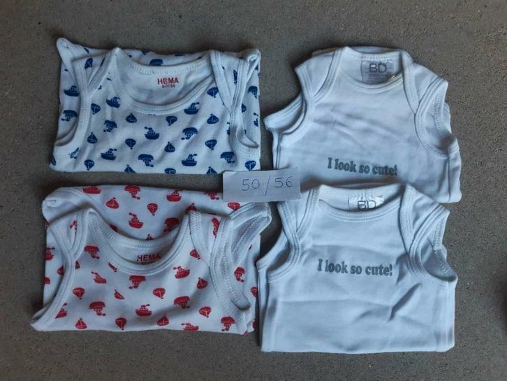 Body's / rompers zonder mouwen, maat 50 tem 68, Kinderen en Baby's, Babykleding | Overige, Gebruikt, Jongetje of Meisje, Ophalen of Verzenden