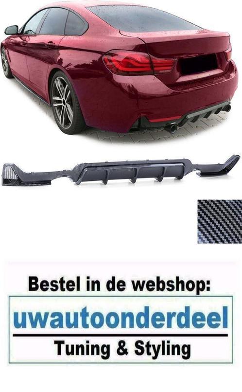 Diffuser L+ R Carbon Voor Bmw 4 serie F32 F33 F36 M Pakket, Auto diversen, Tuning en Styling, Verzenden
