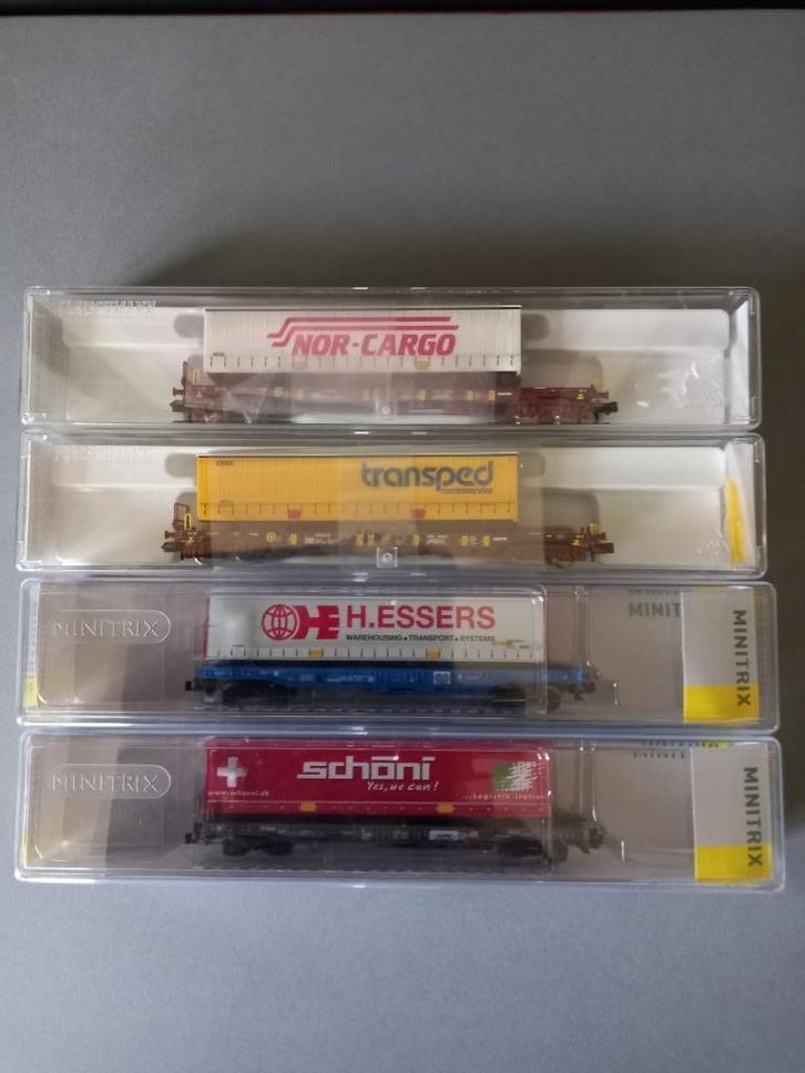 N-schaal wagons multimodaal transport, Hobby en Vrije tijd, Modeltreinen | N-Spoor, Nieuw, Wagon, Trix, Ophalen of Verzenden