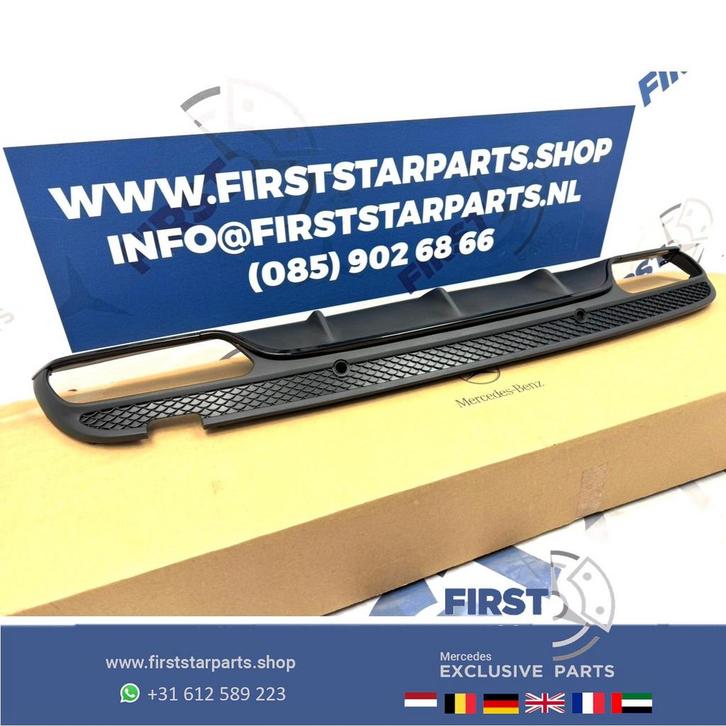 W205 C63 AMG ACHTERBUMPER DIFFUSER voor Mercedes C Klasse 20, Auto-onderdelen, Overige Auto-onderdelen, Mercedes-Benz, Gebruikt