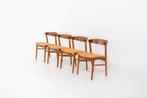 Set van 4 vintage 'model 206' eetkamerstoelen van Farstrup, Enlèvement ou Envoi, Comme neuf, Tissus