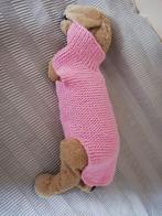 Hondentrui, gebreid in roze glinsterend garen, nieuw, Dieren en Toebehoren, Hondenkleding, Ophalen of Verzenden, Nieuw, Hondentrui