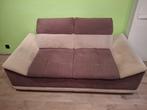 Tweezit bruin/beige, Huis en Inrichting, Ophalen, Gebruikt, Tweepersoons, Rechte bank