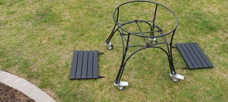 Onderstel + zijtafeltjes voor barbecue Kamado Joe classic 2, Tuin en Terras, Houtskoolbarbecues, Gebruikt, Met accessoires, Ophalen