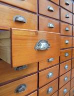 ladekast papierkast apothekerskast winkelkast, Huis en Inrichting, Gebruikt, 100 tot 150 cm, 5 laden of meer, Ophalen of Verzenden